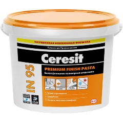 Изображение товара Шпаклевка финишная полимерная Ceresit IN 95, готовая, 25 кг