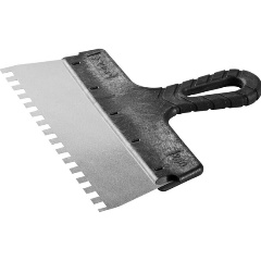 Изображение товара Шпатель ЗУБР "Мастер" ФАСАДНЫЙ, нержавеющее полотно, 250мм, зуб 8х8мм 10078-25-08