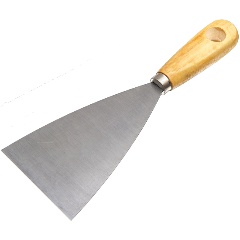 Изображение товара Шпательная лопатка деревянная рукоятка, пружинная сталь, 80мм, (шт.) РемоКолор