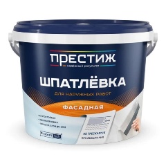 Изображение товара Шпатлевка фасадная Престиж, акриловая, 5 кг