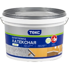 Изображение товара Шпатлевка латексная Текс Профи, белая, 16 кг