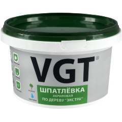 Изображение товара Шпатлевка по дереву VGT (ВГТ) Экстра, акриловая, 1 кг, белая