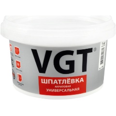 Изображение товара Шпатлевка универсальная для наружных и внутренних работ VGT (ВГТ), акриловая, 1 кг