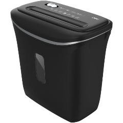 Изображение товара Шредер Deli E9945 черный (секр.P-4) фрагменты 6лист. 12лтр. скобы пл.карты