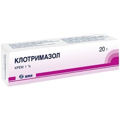 Изображение товара Лекарственное средство Клотримазол крем 1% туба 20г SHREYA LIFE SCIENCES