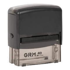 Изображение товара Штамп самонаборный 6-строчный, оттиск 59х23 мм, синий без рамки, GRM 40, КАССА В КОМПЛЕКТЕ, 116000045
