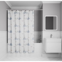 Изображение товара Штора для ванной IDDIS 200x180 см полиэстер с акварельным принтом