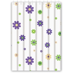 Изображение товара Штора для ванной комнаты Haiba цветы (HB75060)