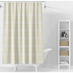 Изображение товара Штора для ванной комнаты Splenka S381.1808 желтая/белая 180x180 см полиэстер