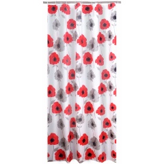 Изображение товара Штора для ванной Ridder Poppy красный 180Х200 экологическая и высококачественная