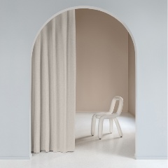 Изображение товара Штора Волшебная Ночь 200х270 Экрю из рогожки натуральный эффект