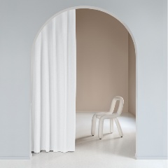 Изображение товара Штора Волшебная Ночь Снег 165/270 рогожка натуральный эффект белая