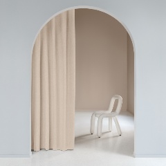 Изображение товара Штора Волшебная Ночь Жемчуг 165x270 см из рогожки для интерьера