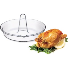 Изображение товара Круглая форма для запекания курицы с стекла SIMAX 24 см