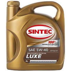 Изображение товара Моторное масло SINTEC LUXE 5W-40 полусинтетическое 4 л