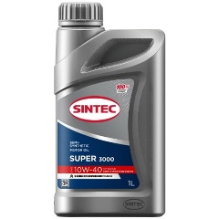 Изображение товара Моторное масло SINTEC SUPER 3000 10W-40 полусинтетическое 1 л