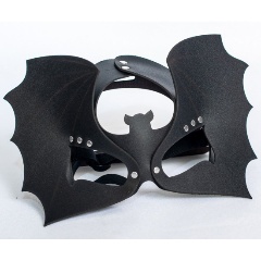 Изображение товара Маска SITABELLA Черная кожаная на глаза Летучая мышь