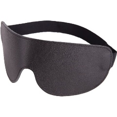 Изображение товара Маска SITABELLA Чёрная широкая кожаная на глаза