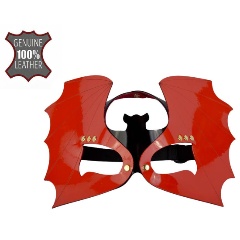 Изображение товара Маска SITABELLA Летучая мышь красно-черная лаковая с регулировкой