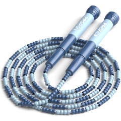 Изображение товара Скакалка PROIRON спортивная Мягкий Бисер, синяя, СС062