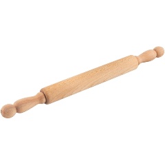 Изображение товара Скалка 40 см Mallony с вращающимися ручками, бук