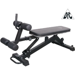 Изображение товара Скамья DFC D2320 для пресса с регулировкой наклона и колесами