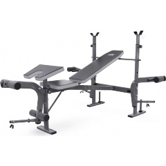 Изображение товара Скамья под штангу DFC D702/2 со стойками для жима и регулировкой высоты