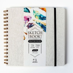 Изображение товара Скетчбук Малевичъ для акварели "Grey wood", Torchon, 250 г/м, 21х21, 25л