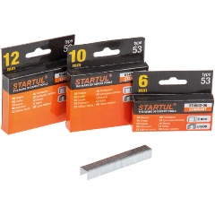 Изображение товара Скобы 10мм тип 53 STARTUL STANDART 1000 шт для отделочных работ