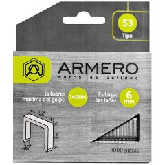 Изображение товара Скобы для мебельного степлера Armero A312/006, тип 53, 6мм