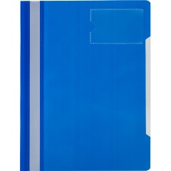 Изображение товара Скоросшиватель пластиковый карман д/визитки Attache А4, синий, 10шт/уп