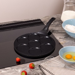 Изображение товара Сковорода AGNESS для оладий, с антипригар.покрытием, 26.5 см.