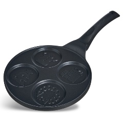 Изображение товара Сковорода AGNESS зимняя забава для оладий 21,5 см антипригарное покрытие