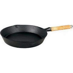 Изображение товара Сковорода чугун MYRON COOK 24см MC2246 с деревянной ручкой для всех плит
