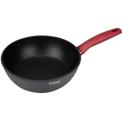Изображение товара Сковорода глубокая TalleR Грейси 28 см, алюминий, черный/красный (TR-44092)