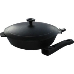 Изображение товара Сковорода-гриль Камская посуда со съемной ручкой, с крышкой 280*60 см (гс8061)