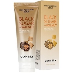 Изображение товара Скраб для лица CONSLY с черным сахаром и экстрактом грецкого ореха 120 мл