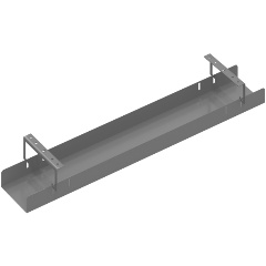 Изображение товара Кабель-канал SKYLAND широкий MKZ-0160(S) серый 1400х205х120 металл