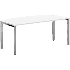 Изображение товара Стол руководителя SKYLAND XGET 189.1 Белый/Нержавеющая сталь 1800х914х750 XTEN GLOSS