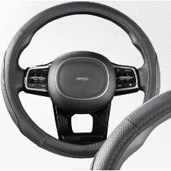 Изображение товара Оплетка SKYWAY Combo-14 M Черно/серая экокожа