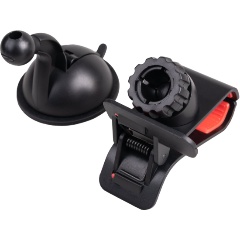 Изображение товара Держатель телефона на лобовое стекло SKYWAY короткая жесткая ножка Черный