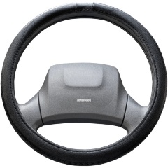 Изображение товара Оплетка SKYWAY Modern-5 L из экокожи черного цвета для руля