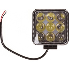 Изображение товара Фара светодиодная SKYWAY OFF ROAD 104*104(117)*60мм квадратная 12V/24V 27W 6000К 9 диодов Дальний свет