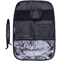 Изображение товара Защита спинки сиденья-органайзер SKYWAY ПВХ 7 карманов Черный