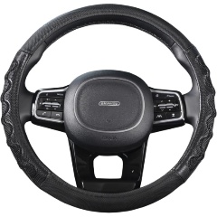 Изображение товара Оплетка SKYWAY Racer-2 M Черная экокожа