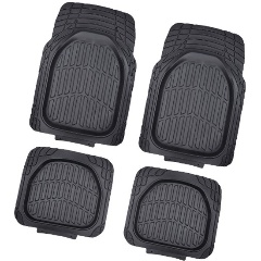 Изображение товара Коврик салона SKYWAY Rain-6 4пр. Ванночка Полиуретановый Черный (п:76*54см,з:51*46,5см)