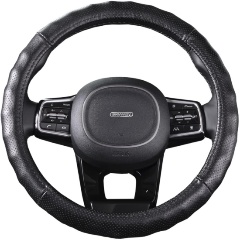 Изображение товара Оплетка SKYWAY Real-4 М Черная кожа натуральная