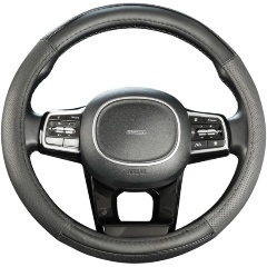 Изображение товара Оплетка SKYWAY Real-9 M Черная кожа натуральная