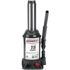 Изображение товара Гидравлический бутылочный домкрат SKYWAY 15 тонн с клапаном и сумкой