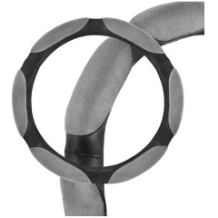 Изображение товара Оплетка SKYWAY Sponge classic 6 подушечек L Черно/серая экокожа